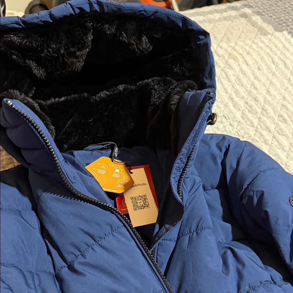 Valentino Deep Blue Puffer Jacket